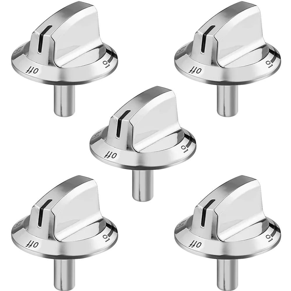 5 Pcs 5304525746 Gas Stove Knob for Frigidaire Gas Stove Knobs 5304504839, 4960519, AP6997304, PS16227241, EAP16227241
