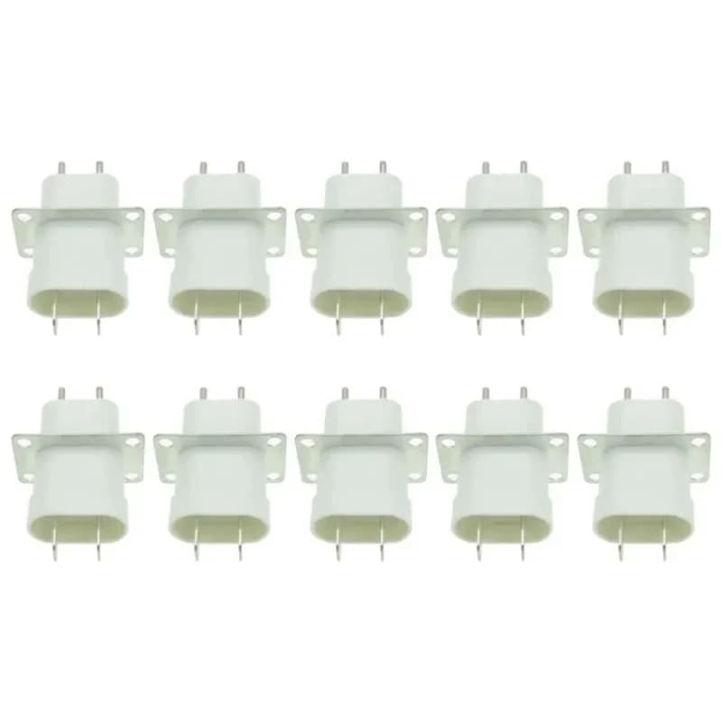 M2EE Pack of 10 Durable Microwave Oven Spare Parts Pin Sockets Microwave Oven Magnetron Plugs Plastic Microwave Oven Parts