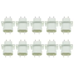 M2EE Pack of 10 Durable Microwave Oven Spare Parts Pin Sockets Microwave Oven Magnetron Plugs Plastic Microwave Oven Parts