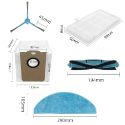 For Liectroux G7 AENO RC4S EVOLUTION AIRO Vacuum Cleaner Main Roller Side Brush Hepa Filter Mop Cloth Dust Bag Spare Parts