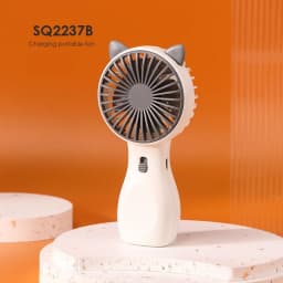 New USB Mini Fan Portable Handheld Fan Rechargeable Mini Handy Fan Pocket Size Low Noise Small Electric Fan Student Dormitory