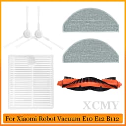 Main Brush Side Brush Mop Cloth HEPA Filter For Xiaomi E10 B112 E12 Sweeping Robot Vacuum Cleaner Spare Parts Replacement