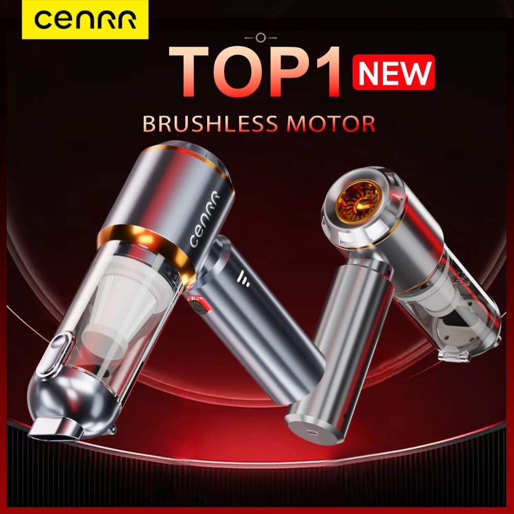 CENRR Mini Car Vacuum Cleaner Cordless Powerful Wireless Car Cleaner HandHeld Portable Vacuum Cleaner Cleaning Machine