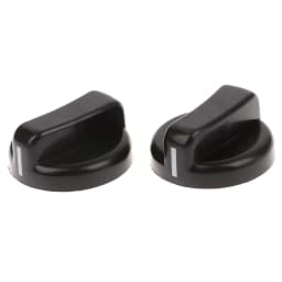 2PCS 8mm General Plastic Handle Gas Stove Replacement Control Switch Knob Range Oven Knob For Benchtop Burner