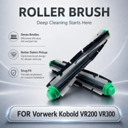 Replacement For Vorwerk Kobold VR200 VR300 Robot Vacuum Cleaner Main Roller Brush Side Brush Hepa Filter Spare Parts Accessories