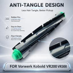 Replacement For Vorwerk Kobold VR200 VR300 Robot Vacuum Cleaner Main Roller Brush Side Brush Hepa Filter Spare Parts Accessories