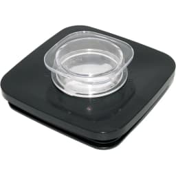 Repalcement Blender Square Lid 4665 Black Square Jar Lid and Center Cap Compatible with Oster and Osterizer Blenders 4"