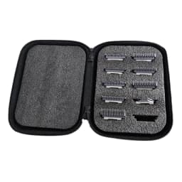 Grooming Clipper Blade Case Holder Organizer - Hard Travel Carrying Storage Holds 10 Blades - Upgrade