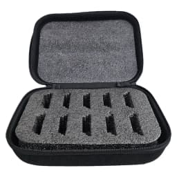 Grooming Clipper Blade Case Holder Organizer - Hard Travel Carrying Storage Holds 10 Blades - Upgrade