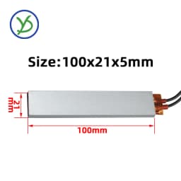 5 Pieces 100*21mm 60°C~270°C Thermostatic Ceramic PTC Heating Sheet Aluminum Shell Heating Plate Heater Accessories 12V~220V