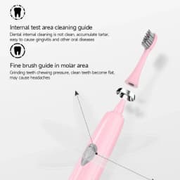 Electric Toothbrush IPX7 Waterproof Sonic Toothbrush DuPont Soft Bristles Adult Large Button Vibration Intelligent Toothbrush