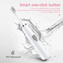 Electric Toothbrush IPX7 Waterproof Sonic Toothbrush DuPont Soft Bristles Adult Large Button Vibration Intelligent Toothbrush