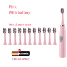 Electric Toothbrush IPX7 Waterproof Sonic Toothbrush DuPont Soft Bristles Adult Large Button Vibration Intelligent Toothbrush