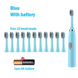 Electric Toothbrush IPX7 Waterproof Sonic Toothbrush DuPont Soft Bristles Adult Large Button Vibration Intelligent Toothbrush