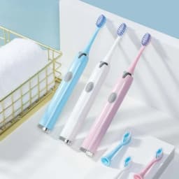 Electric Toothbrush IPX7 Waterproof Sonic Toothbrush DuPont Soft Bristles Adult Large Button Vibration Intelligent Toothbrush