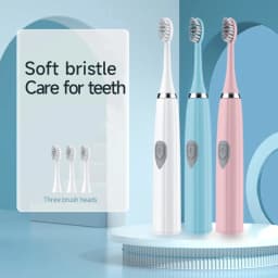 Electric Toothbrush IPX7 Waterproof Sonic Toothbrush DuPont Soft Bristles Adult Large Button Vibration Intelligent Toothbrush