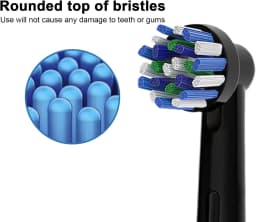 Black Cross Toothbrush Heads Refill for Oral B Braun Pro 500/1000/1500/3000/3757/5000/7000/7500/800 Brush Head Nozzles for OralB
