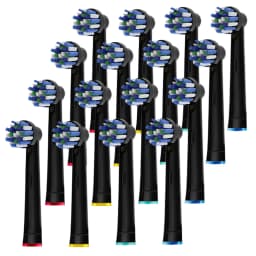 Black Cross Toothbrush Heads Refill for Oral B Braun Pro 500/1000/1500/3000/3757/5000/7000/7500/800 Brush Head Nozzles for OralB