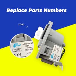 FUDI 1718C 17476000007443 /B25-AL004 220-240V 50Hz 30W 0.2A Original Universal Dishwasher Drain Pump
