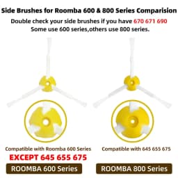 For IRobot Roomba 600 Series 605 606 610 614 620 660 630 651 650 670 690 Vacuum Cleaner Kits HEPA Filter Main Side Brush Parts