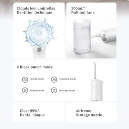 Mijia Oral Irrigator F400 Portable Dental For Irrigator Teeth Water Flosser Bucal Calculi Oral Cleaner Water Pick Thread