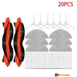 For Xiaomi Robot Vacuum S20 / D106 Accessories Main Side Brush Hepa Filter Mop Cloth Dust Bag Replacement Spare Parts