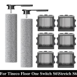For Tineco Floor One Switch S6\Stretch S6 Parts Wet Dry Vacuum Cleaner Consumable Roller Brush HEPA Filter Accessories