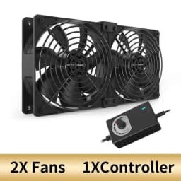 12cm High Speed Large Air Volume 3000 RPM Btc Mining Machine Workstation Cabinet 12v Fan Server Case Cooling System Fan Kit