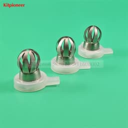 3 Pieces Mould Nozzle Cap Flower Petals Shaped Nozzles New Spare Parts Of YKF Soft Serve Ice Cream Machines Replacement Fittings
