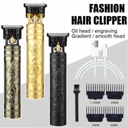 Portable Hair Cutting Machine T9 Vintage Hair Trimmer USB Fast Charging Shaver Barber Cordless Hair Clipper For Men's Barbe