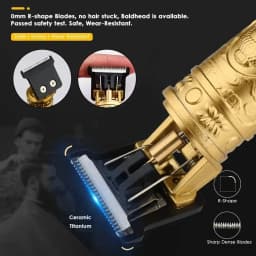 Portable Hair Cutting Machine T9 Vintage Hair Trimmer USB Fast Charging Shaver Barber Cordless Hair Clipper For Men's Barbe