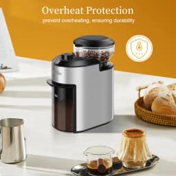 Automatic Burr Coffee Grinder 200W Electric Coffee Bean Grinder with 28 Precise Grind Settings Stainless Steel Grinding Machine