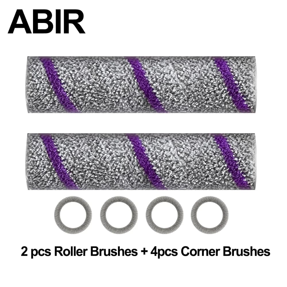 Original Spare Parts for ABIR WD10 ,Includes Roller Brush 2pcs, Edge Brush 4pcs