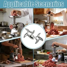 For Meat Grinder Blade Stainless Steel Turtle Back Knife Cross Blade Accessory, 12 Type 22 Type 32 Type Meat Cutter Blade
