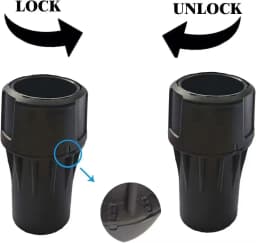 1 PCS DWV9000 Quick Multi-Function Connector Black Universal For Dewalt Dust Extractors,Vacuum Hose, Various DW Tools & Shrouds