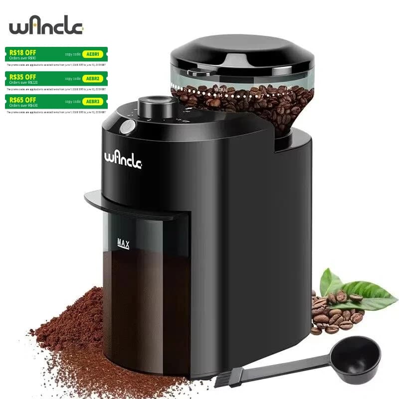Electric Coffee Grinder Adjustable Burr Mill Coffee Bean Grinding with 28 Grind Settings for French Press Drip Espresso Coffee
