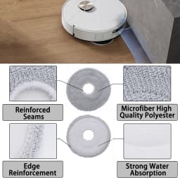 Original Dreame Mop Pad for L10s Ultra / L10 Ultra/L20 Ultra/L10s Pro Ultra/L10s Plus/X40 Ultra/X30 Ultra/L40 Ultra(4-Pack)