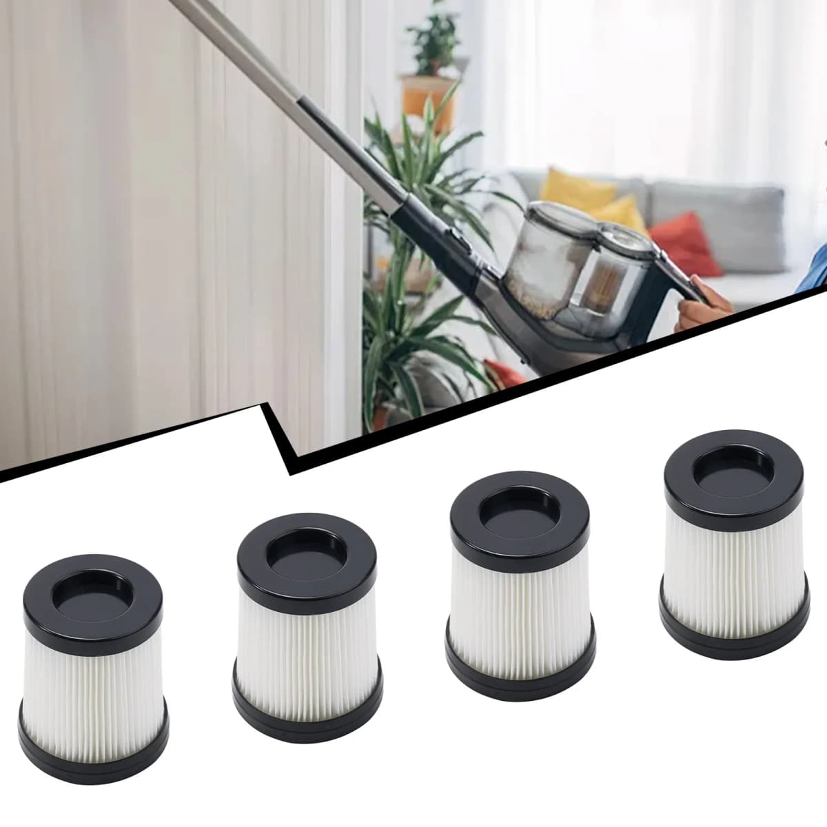 2/4pcs Vacuum Cleaner Filter Replacement For Lubluelu 202 Cordless Vacuum Cleaner Washable Filters For Oraimo OSV-102