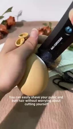 MAXGROOM Body Hair Trimmer Shaver for Men Ball Trimmer for Groin Pubic Replaceable Ceramic Blade Electric Razor Waterproof