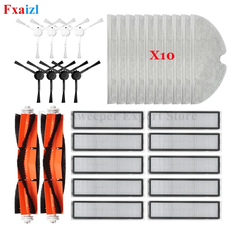 For Dreame D9 / D9 Max / L10 Pro / Trouver LDS Finder Vacuum Parts Main Side Brush Hepa Filter Mop Cloth Water Tank Accessories