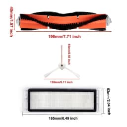 Main Side Brush For Xiaomi Mi Robot 1/ 1S SDJQR01RR SDJQR02RR SDJQR03RR Roboeock E3, S4, S4 Max, S5 Vacuum Cleaner Accessorie