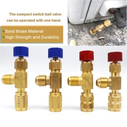 Air Conditioner Fluoride Anti Freeze Hand Safety Valve R410 Refrigerant Refueling Adapter R22 Liquid Safety Valve Switch Tools