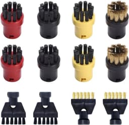 Nylon Round Brushes for Karcher, Kärcher Round Brush Set, Steam Cleaning Brush, Steam Cleaner Karcher SC1 SC2 SC3 SC4 SC5 CTK10