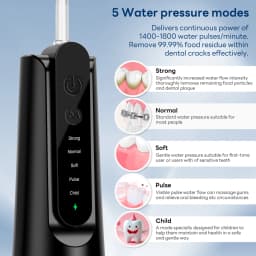 INSMART Water Flosser Dental Portable Oral Irrigator Water Flosser Teeth Whitening Waterproof Water Floss 270ML Teeth Cleaner