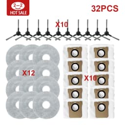 Compatible For JONR P20 PRO / T5 Pro Robot Vacuum Cleaner Accessories Main Side Brush HEPA Filter Mop Cloth Dust Bag Replacement