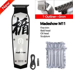 Madeshow M10+ M11 Professional Oil Head Hair Clipper Hair Cutter Titanium Plated Ceramic Blade 7000rpm Hair Salon Trimmer