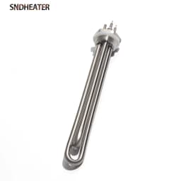 SNDHEATER 12V 24V 36V 48V Water Immersion Heater Low Voltage G1 1/4" DN25 1Inch Thread Induction Heating Tube 304SUS 300W-1.5KW