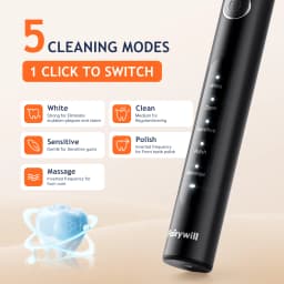 Fairywill Electric Sonic Toothbrush USB Charge FW-D7S Rechargeable Waterproof Electronic Tooth Brushes Replacement Heads Adult