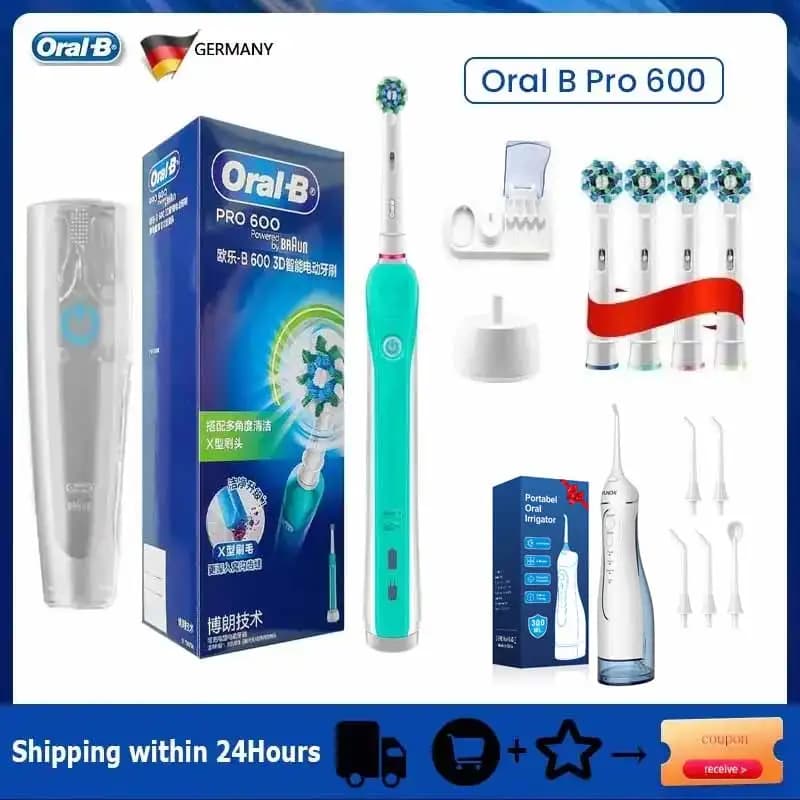 Oral B Electric Sonic Toothbrushes 2D/3D Rotation Teeth Daily Whitening Gum Care Pressure Sensor Rechargeable Waterproof