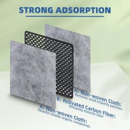 6PCS Refrigerator Air Filter for LG LT120F and Kenmore Elite 46-9918,469918,9918,ADQ73334008 Carbon Activated Air Filter